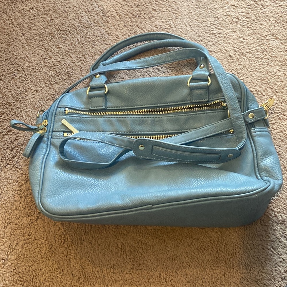 Olivia & joy blue luggage handbag